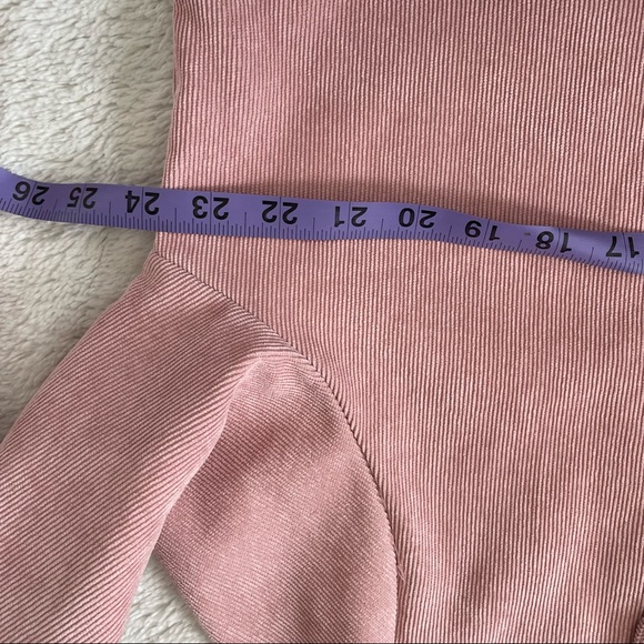 Cellabie Corduroy Pink Buttoned Vest Jacket Shacket Size L Designed in France - Picture 5 of 8